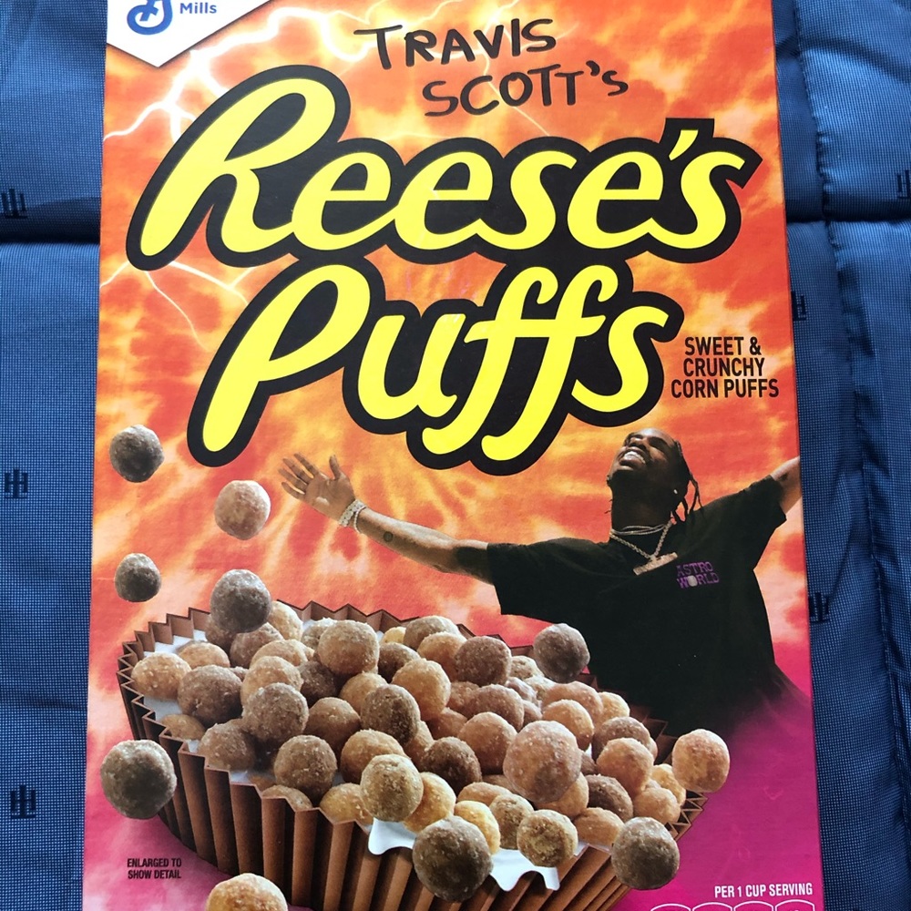 Travis Scott Reeses Puffs Cereal - Picture 2 of 3